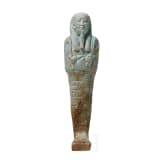 An ushabti made of faience, Late Period, mid-third of the 1st millennium B.C.