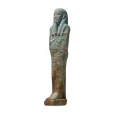 An ushabti made of faience, Late Period, mid-third of the 1st millennium B.C.
