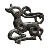 A bronze deer-shaped fitting, Euasian steppes, 5th - 3rd century B.C.