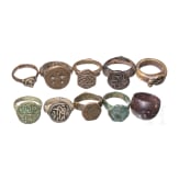 Ten Rings from the Islamic Middle Ages: Seljuk and Early Ottoman, 11th&ndash;16th centuries
