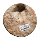 A painted terracotta tondo, Gorgoneion, Magna Graecia, Canosa, 3rd century B.C.