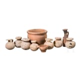 10 clay pots, mostly Corinthian and one Merovingian clay pot, 7th century B.C. &ndash; 6th century A.D.