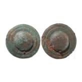 Two Bronze Phalerae (pectoral and dorsal armour) Italic, 6th &ndash; 5th Century B.C.