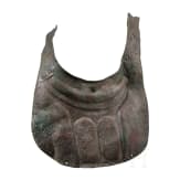 Two South Italian ornate peytrals for horses of a two-horse chariot, plus a simple breastplate, 5th &ndash; 4th century B.C.