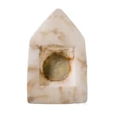 Alabaster aedicula with glass mirror insert as protection against evil, Roman eastern provinces, 1st&ndash;3rd century.