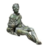 A Bronze Statuette of a Seated Faun, Roman, 1st &ndash; 2nd Century A.D.