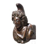 A Roman chariot fitting with a bust of Attis, 2nd &ndash; 3rd century A.D.