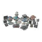 14 yoke fittings and 6 horse harness fittings from Roman chariot harnesses, 2nd &ndash; 3rd century A.D.