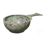 A Bronze casserole, Roman, 2nd century A.D.