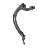 A Roman bronze handle attachment of a jug, 2nd - 3rd century