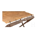 Roman folding chair in iron with silver inlays, 1st &ndash; 4th century A.D.