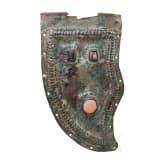 A copper Cheekpiece of a Late Antique Helmet, 4th Century A.D.