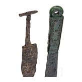 Six knives, mostly late Roman, 4th &ndash; 5th century.