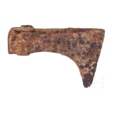 Heavy axe with rectangular tang flanges, Roman, 2nd to 3rd century