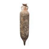 Late Roman amphora from North Africa (cylindrical body type), late 3rd &ndash; early 5th century A.D.