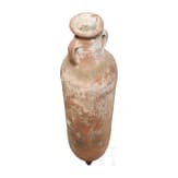 Late Roman amphora from North Africa (cylindrical body type), late 3rd &ndash; early 5th century A.D.