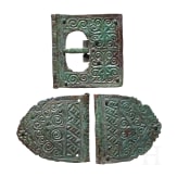 A late Roman belt fittings with chip-carved pattern, late 4th &ndash; early 5th century