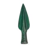 A bronze spearhead from the Urnfield period, 10th to 9th century B.C.
