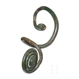 Heavy spiral ornament made of bronze, Middle Bronze Age of Southeastern Europe,16th&ndash;15th century BC.