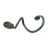 Heavy spiral ornament made of bronze, Middle Bronze Age of Southeastern Europe,16th&ndash;15th century BC.