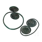 A spiral bracelet and double spiral made of bronze, Middle Bronze Age, 14th century B.C.