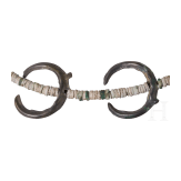 A Bronze Age jewelry set consisting of lunulae, beads, and spiral bracelet, 15th&ndash;14th century B.C.