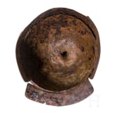 Mittelalterlicher Eisenhelm mit goldplattierten Beschl&auml;gen, Waldsteppen Osteuropas, 10. -11. Jhdt.