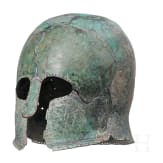 Modernes Pasticcio eines korinthischen Helms aus originalen Teilen verschiedener Helme zusammengesetzt
