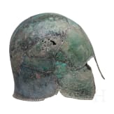 Modernes Pasticcio eines korinthischen Helms aus originalen Teilen verschiedener Helme zusammengesetzt