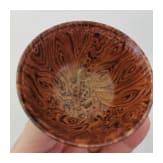 Koppchen in Holzoptik mit Qianlong-Marke, China, wohl 18. Jhdt.