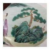 Famille-Rose-Vase, China, um 19. Jhdt.