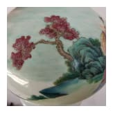Famille-Rose-Vase, China, um 19. Jhdt.