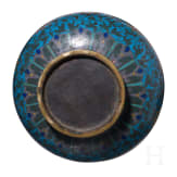 Gro&szlig;e Cloisonn&eacute;-Flaschenvase mit Lotusdekor, China, Anfang des 20. Jhdts.