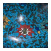 Gro&szlig;e Cloisonn&eacute;-Flaschenvase mit Lotusdekor, China, Anfang des 20. Jhdts.
