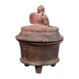 Pr&auml;kolumbisches R&auml;uchergef&auml;&szlig; mit Vogel, Maya-Kultur, Pr&auml;klassik, ca. 200 - 300 n. Chr.