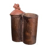 Pr&auml;kolumbisches, doppelzylindrisches R&auml;uchergef&auml;&szlig; mit Affengottheit, Maya-Kultur, circa 900 n. Chr.