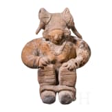 Gro&szlig;e pr&auml;kolumbische Tonfigur, Ekuador, wohl 500 - 1000 n. Chr.