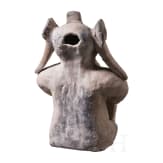 Gro&szlig;e pr&auml;kolumbische Tonfigur, Ekuador, wohl 500 - 1000 n. Chr.
