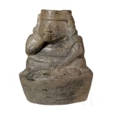 Pr&auml;kolumbisches, fig&uuml;rliches Gef&auml;&szlig;, peruanische Nordk&uuml;ste, wohl Moche-Kultur, 4. - 8. Jhdt.