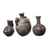 Drei pr&auml;kolumbische Gef&auml;&szlig;e, Peru, Chimu-Kultur, wohl 11. - 15. Jhdt.