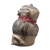 Pr&auml;kolumbisches Tonfigur mit Halsband "Cuchimilco", Peru, wohl Chancay-Kultur, 13. - 15. Jhdt.
