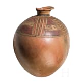 Gro&szlig;e pr&auml;kolumbische Vase mit geometrischem Dekor, 800 - 1200 n. Chr .