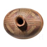 Gro&szlig;e pr&auml;kolumbische Vase mit geometrischem Dekor, 800 - 1200 n. Chr .