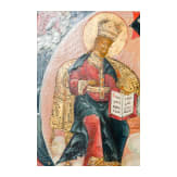 An icon showing the New Testament Trinity, Russia, circa 1800