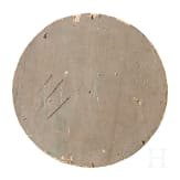 A small round icon showing Evangelist Saint Matthew, late 19th century
