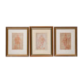 Six red chalk drawings after Giovanni Battista Fontana, circa 1735