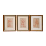 Six red chalk drawings after Giovanni Battista Fontana, circa 1735