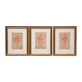 Six red chalk drawings after Giovanni Battista Fontana, circa 1735