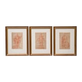 Six red chalk drawings after Giovanni Battista Fontana, circa 1735