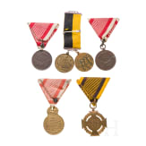 Six Austrian medals
